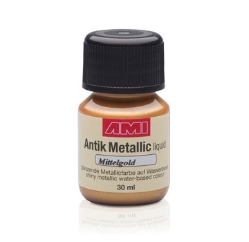 AMI Antique Metallic verf 30ml Middel goud (Mittelgold)