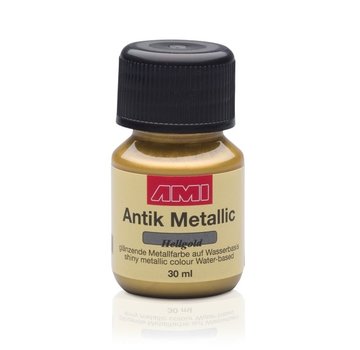 AMI Antique Metallic verf 30ml Licht goud (Hellgold)