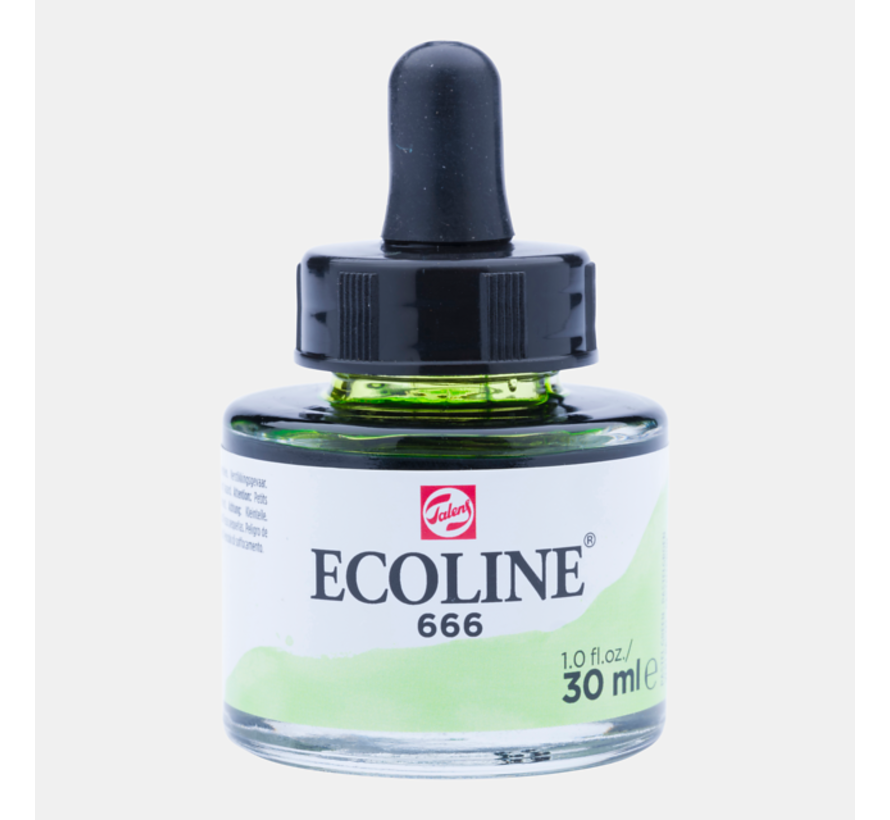 Ecoline Vloeibare Waterverf Fles 30ml Pastelgroen 666