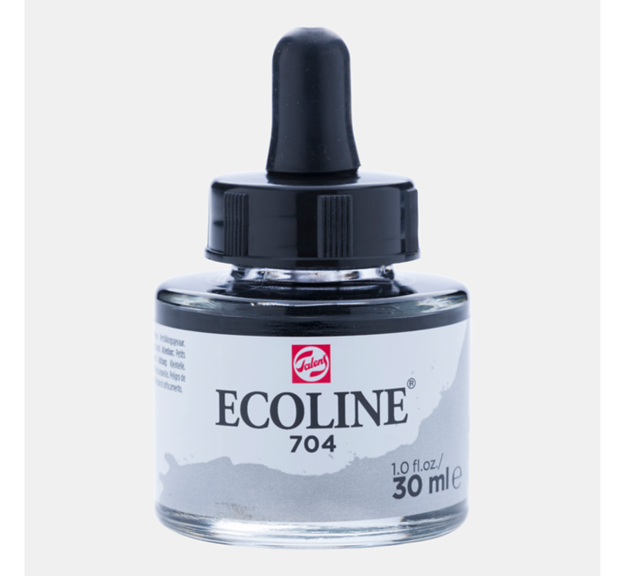 Ecoline Vloeibare Waterverf Fles 30ml Grijs 704