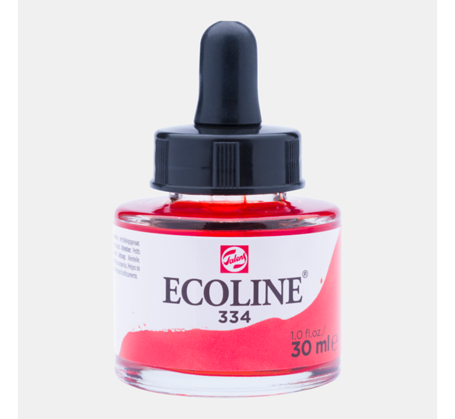 Ecoline Vloeibare Waterverf Fles 30ml Scharlaken 334