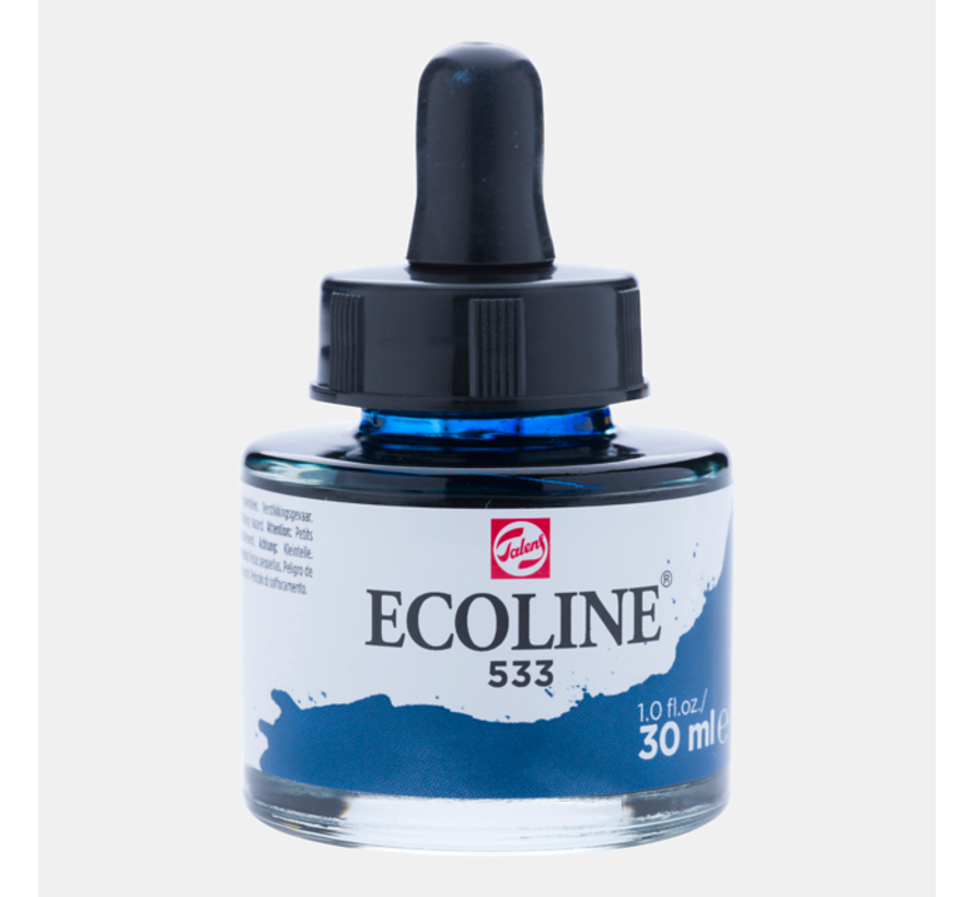 Ecoline Vloeibare Waterverf Fles 30ml Indigo 533