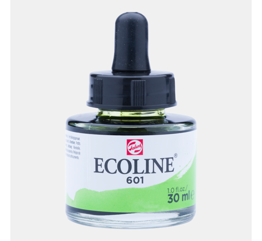 Ecoline Vloeibare Waterverf Fles 30ml Lichtgroen 601