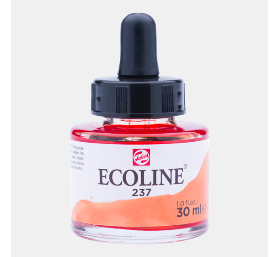 Ecoline Vloeibare Waterverf Fles 30ml Donkeroranje 237