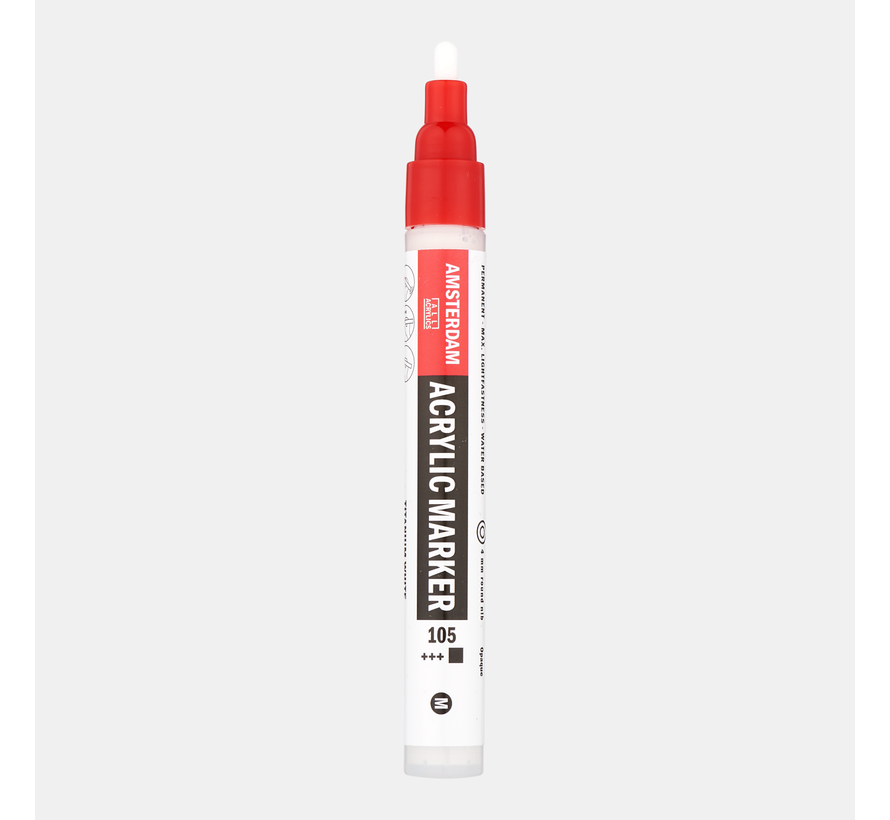 Amsterdam Acrylic Marker 4 mm Titaanwit 105