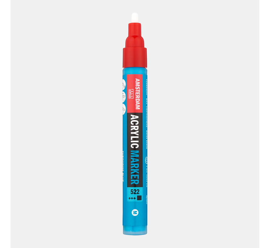 Amsterdam Acrylic Marker 4 mm Turkooisblauw 522