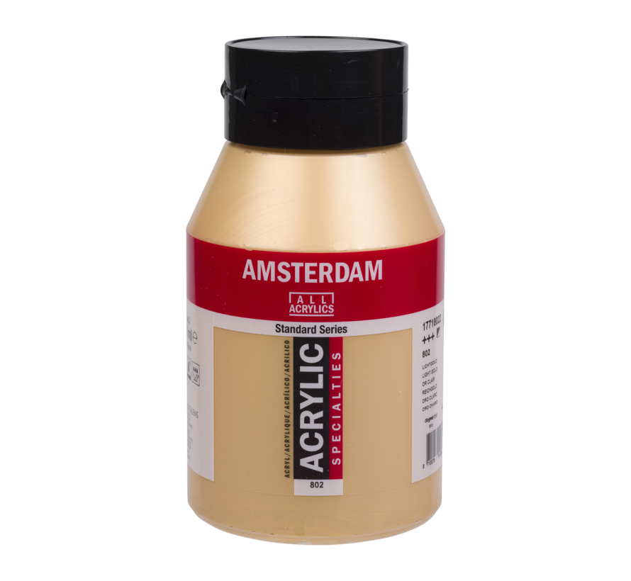 Amsterdam Standard Series Acrylverf Pot 1000 ml Lichtgoud 802