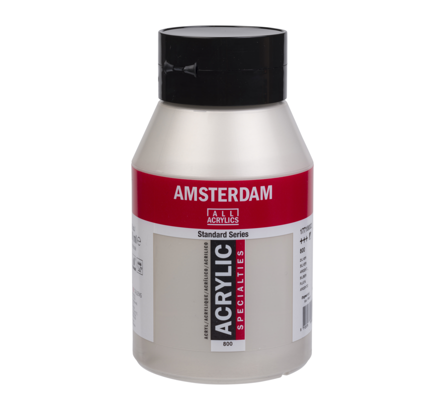Amsterdam Standard Series Acrylverf Pot 1000 ml Zilver 800