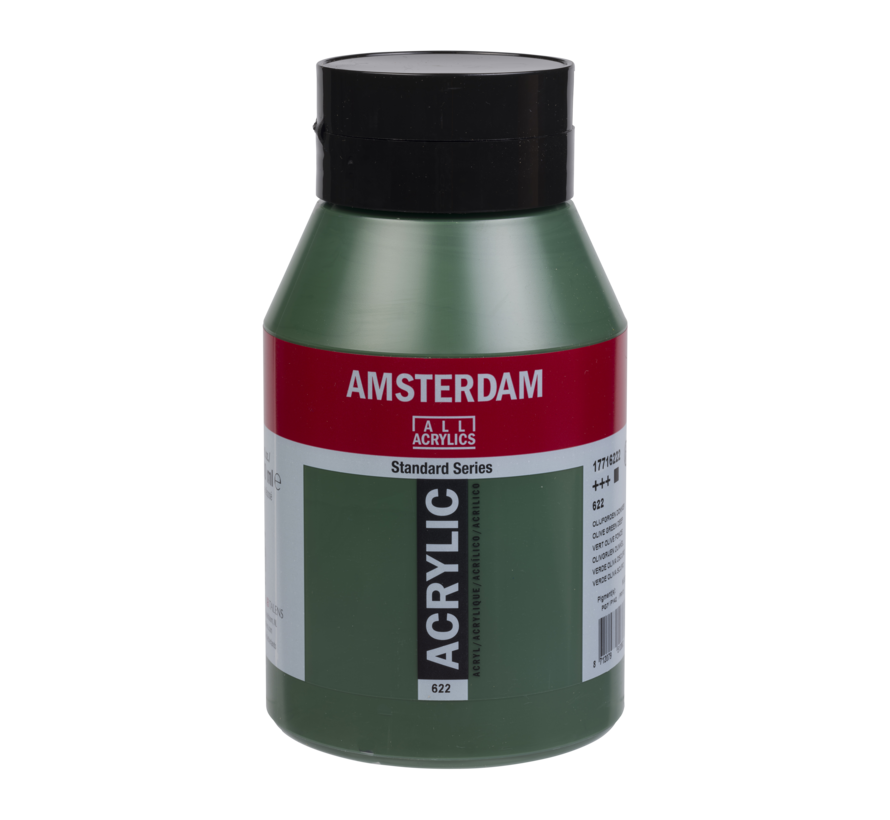 Amsterdam Standard Series Acrylverf Pot 1000 ml Olijfgroen Donker 622