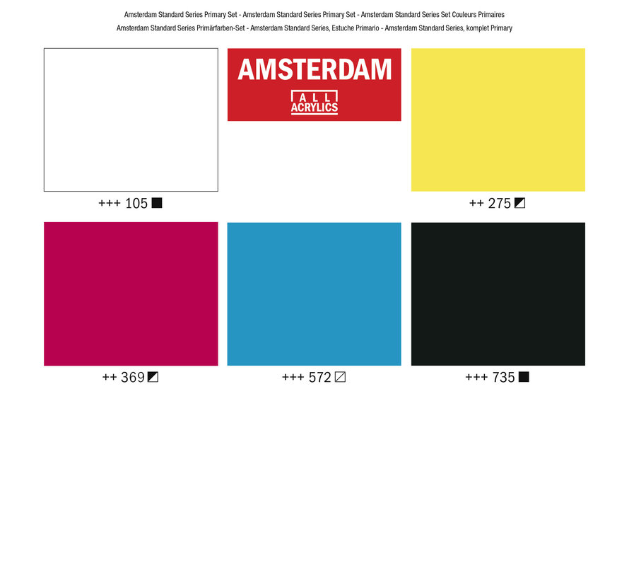 Amsterdam Standard Series acrylverf primaire set 5 x 120ml