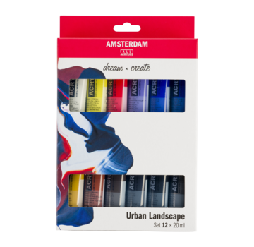 Amsterdam Amsterdam Standard Series acrylverf urban landschap set | 12 × 20 ml 