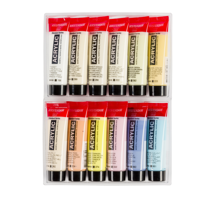 Amsterdam Standard Series acrylverf pastel set | 12 × 20 ml 