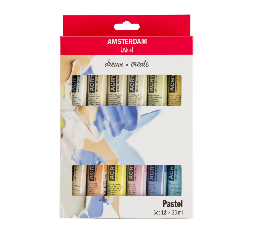 Amsterdam Standard Series acrylverf pastel set | 12 × 20 ml 