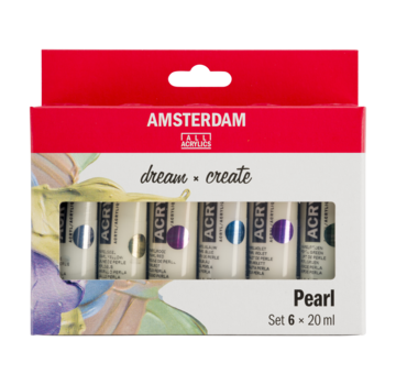 Amsterdam Amsterdam Standard Series acrylverf parelmoer set | 6 × 20 ml 