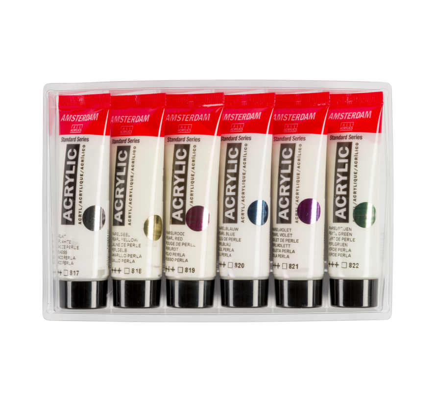 Amsterdam Standard Series acrylverf parelmoer set | 6 × 20 ml 