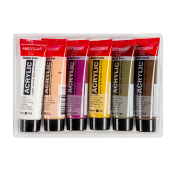 Amsterdam Amsterdam Standard Series acrylverf portret set | 6 × 20 ml 