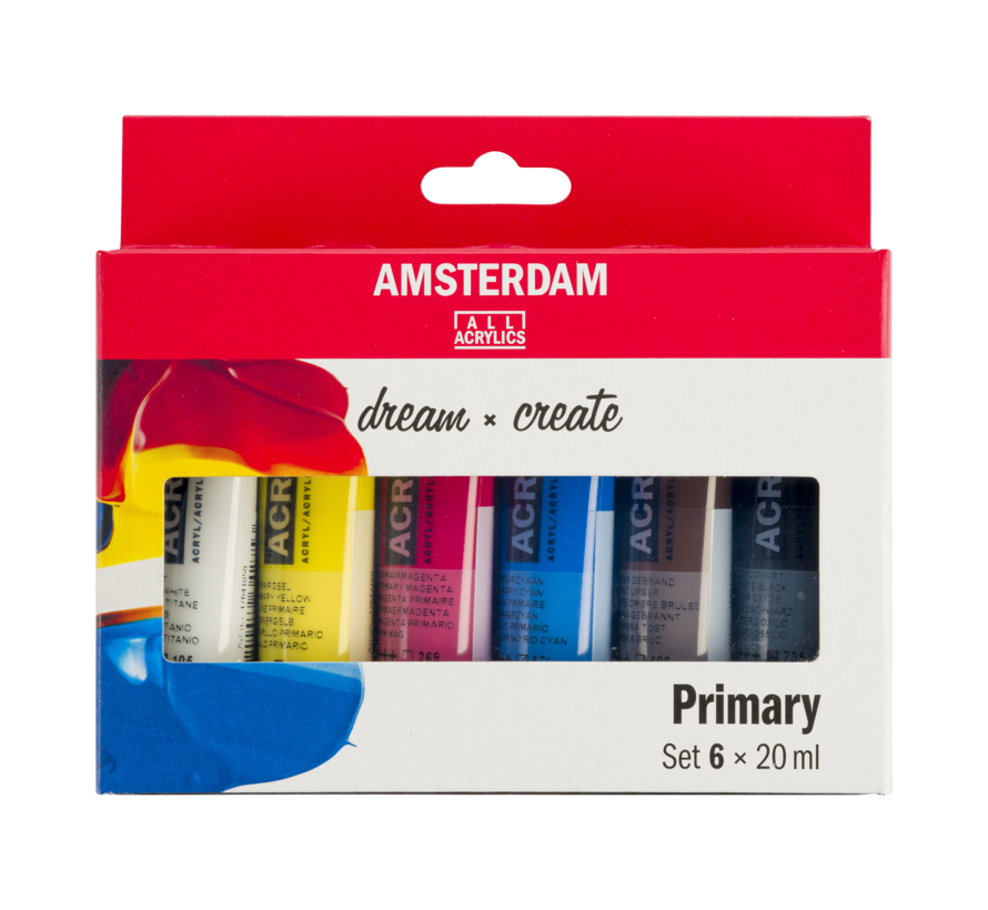 Amsterdam Standard Series acrylverf primaire set | 6 × 20 ml 