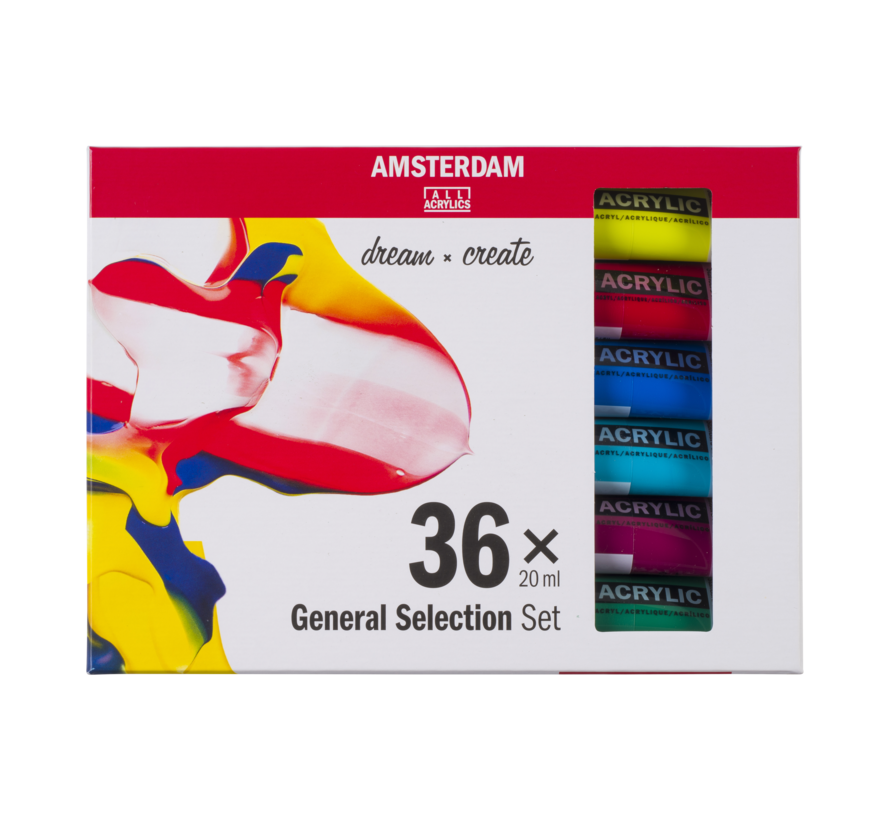 Amsterdam Standard Series acrylverf algemene selectie set | 36 × 20 ml 