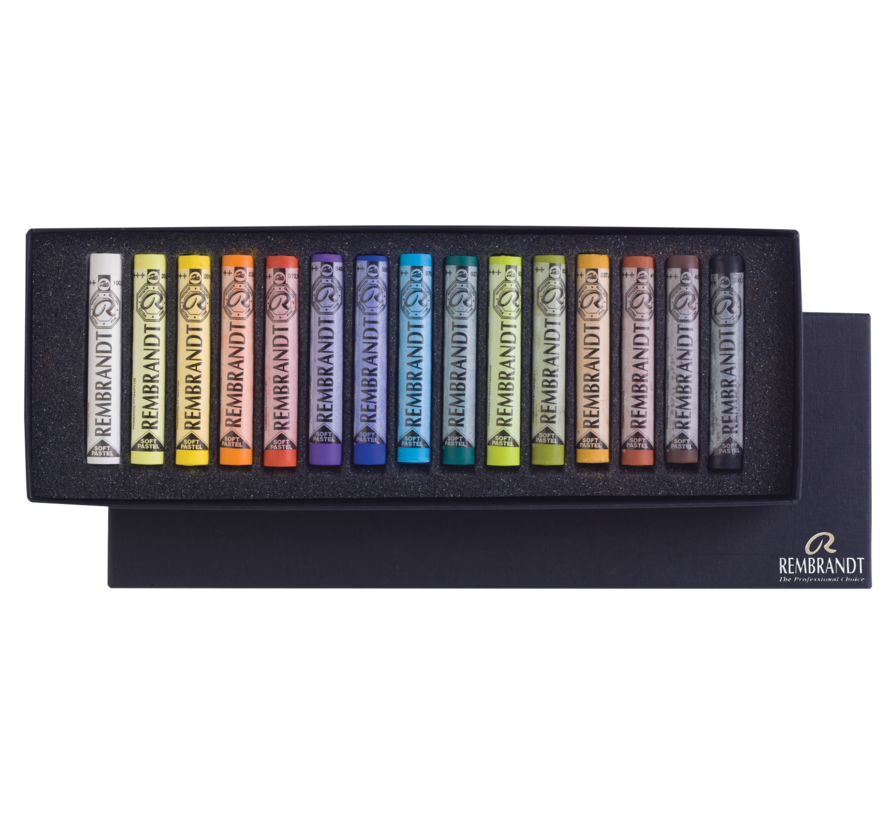 Rembrandt Soft pastel set Algemene Selectie | 15 hele pastels