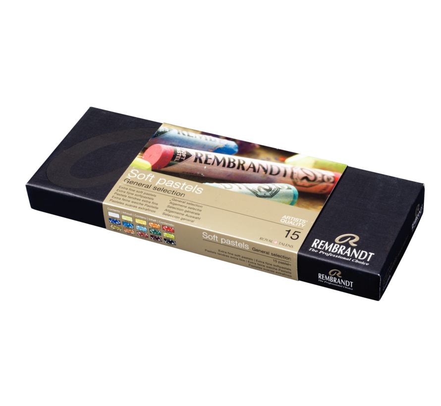 Rembrandt Soft pastel set Algemene Selectie | 15 hele pastels