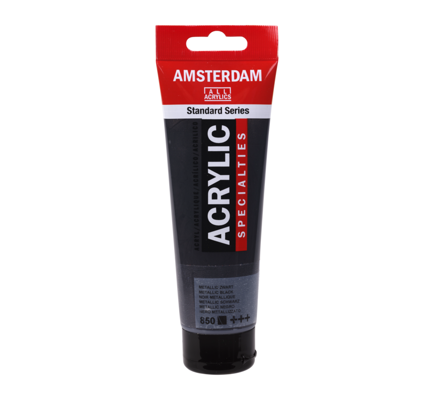 Amsterdam Standard Series Acrylverf Tube 120 ml Metallic Zwart 850