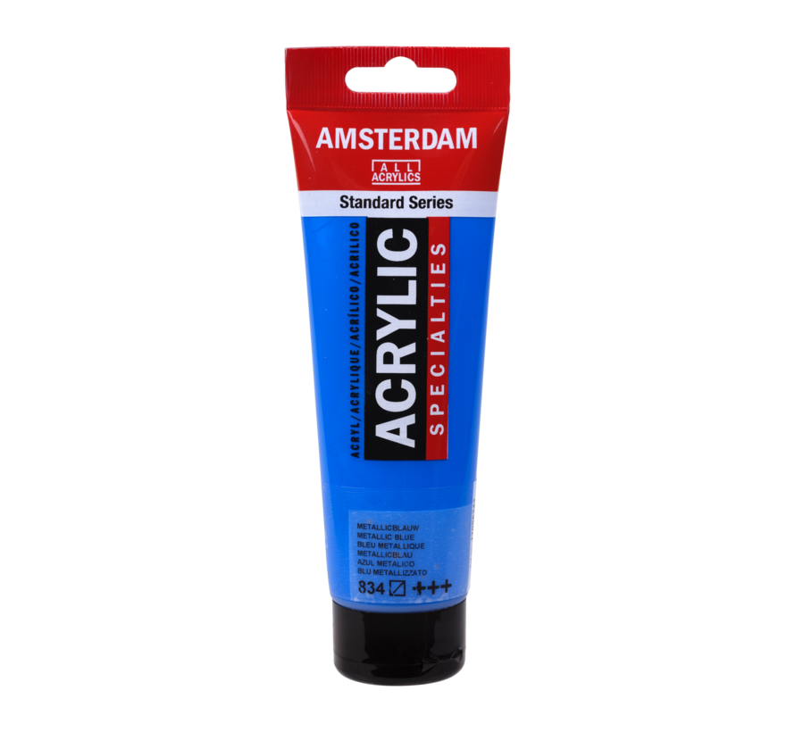 Amsterdam Standard Series Acrylverf Tube 120 ml Metallicblauw 834