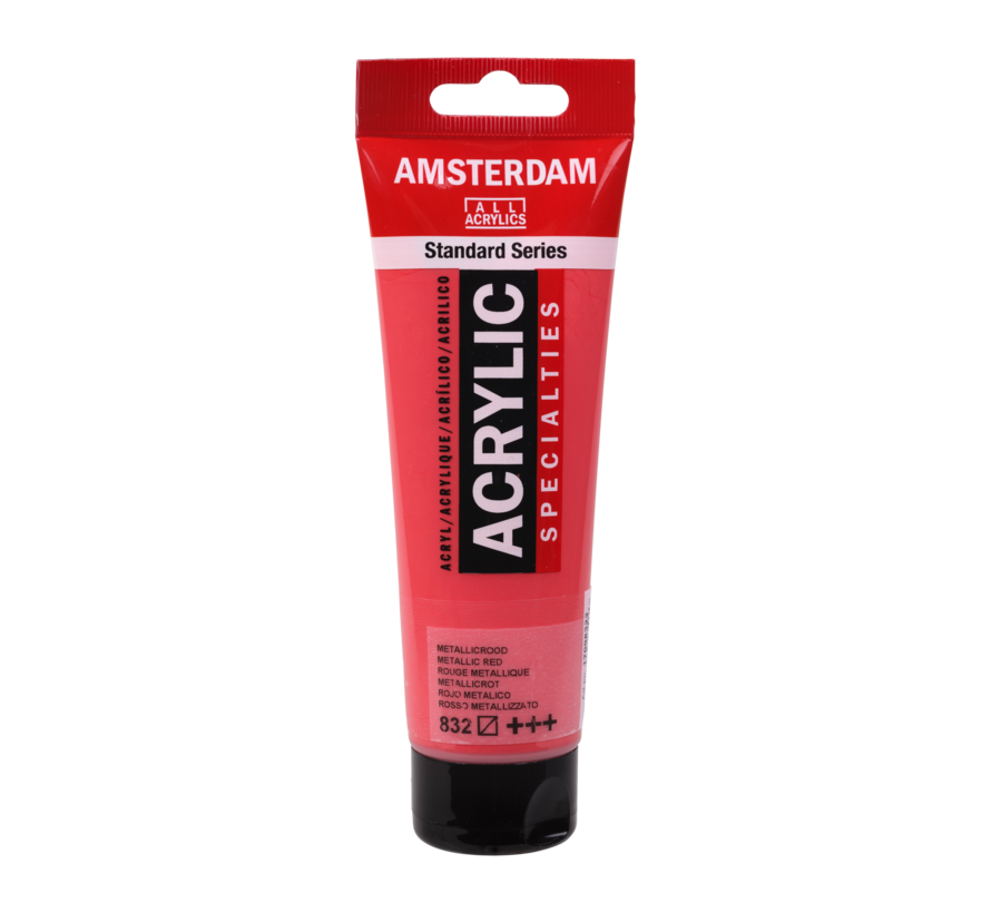 Amsterdam Standard Series Acrylverf Tube 120 ml Metallicrood 832