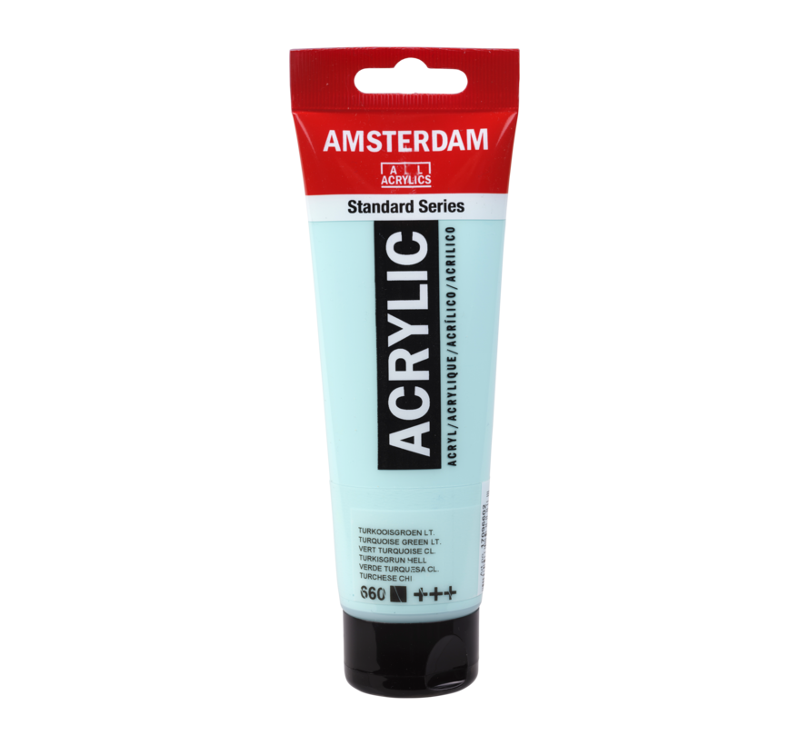 Amsterdam Standard Series Acrylverf Tube 120 ml Turkooisgroen Licht 660