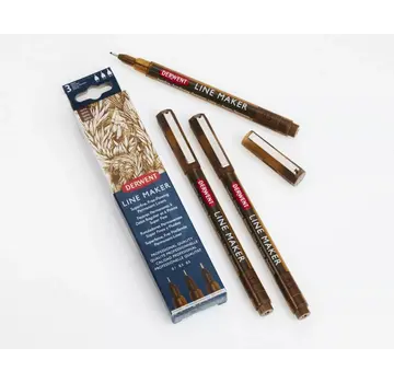 Derwent Derwent Line Maker Set Sepia with 3 Pens