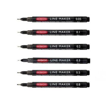 Derwent Derwent Line Maker Fineliner zwart