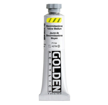 Golden Golden Heavy Body Acrylverf 60ml tube Serie 3 benzimidazolone yellow medium