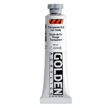 Golden Golden Heavy Body Acrylverf 60ml tube Serie 3 transparent red iron oxide