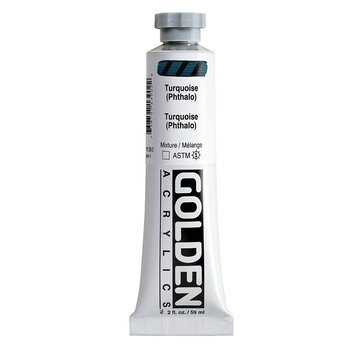 Golden Golden Heavy Body Acrylverf 60ml tube Serie 4 turquois (phthalo)