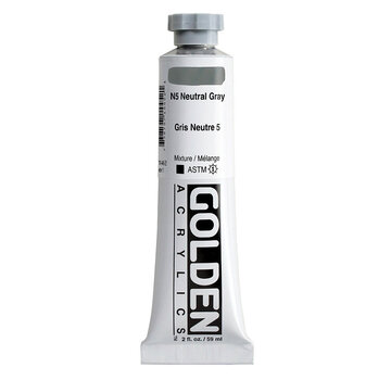 Golden Golden Heavy Body Acrylverf 60ml tube Serie 1 neutral gray 5