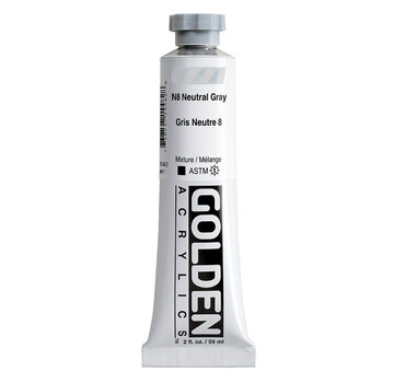 Golden Golden Heavy Body Acrylverf 60ml tube Serie 1 neutral gray 8