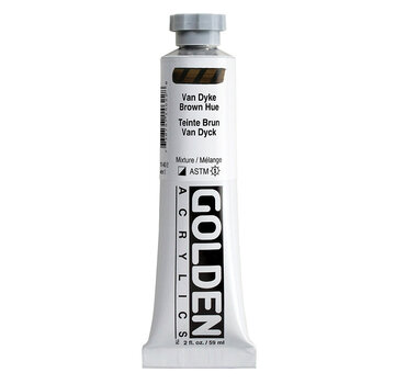 Golden Golden Heavy Body Acrylverf 60ml tube Serie 3 H vandyke brown
