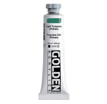 Golden Golden Heavy Body Acrylverf 60ml tube Serie 3 light turquois (phthalo)
