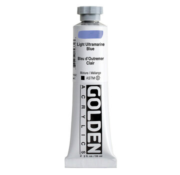 Golden Golden Heavy Body Acrylverf 60ml tube Serie 2 light ultramarine blue