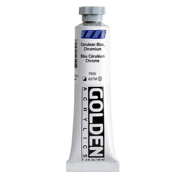 Golden Golden Heavy Body Acrylverf 60ml tube Serie 7 cerulean blue, chromium