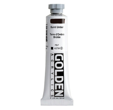 Golden Golden Heavy Body Acrylverf 60ml tube Serie 1 burnt umber