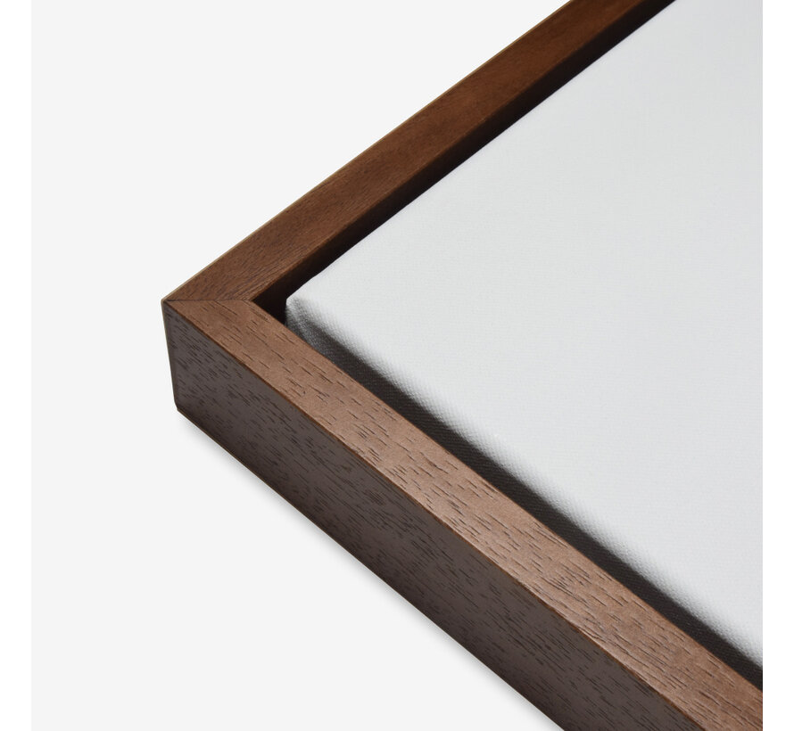 Baklijst 3D donker eiken