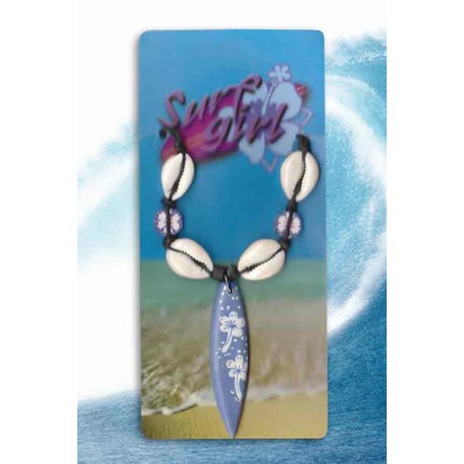 JWLZ Surfboard Bloem Paars Ketting