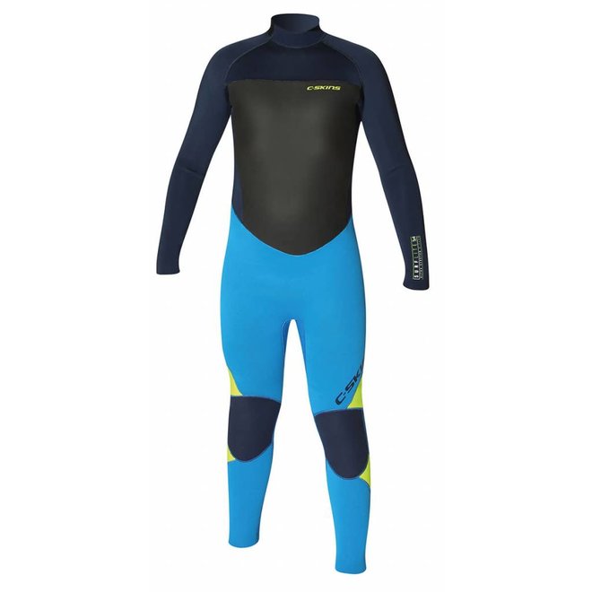 C-Skins Surflite 5/4 Kids Wetsuit Cyan / Yellow