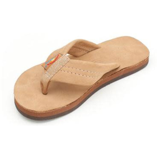 Rainbow Kids Premier Leather Sierra Brown Slippers