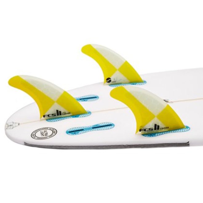 FCS II Carver PC Yellow Thruster Fins