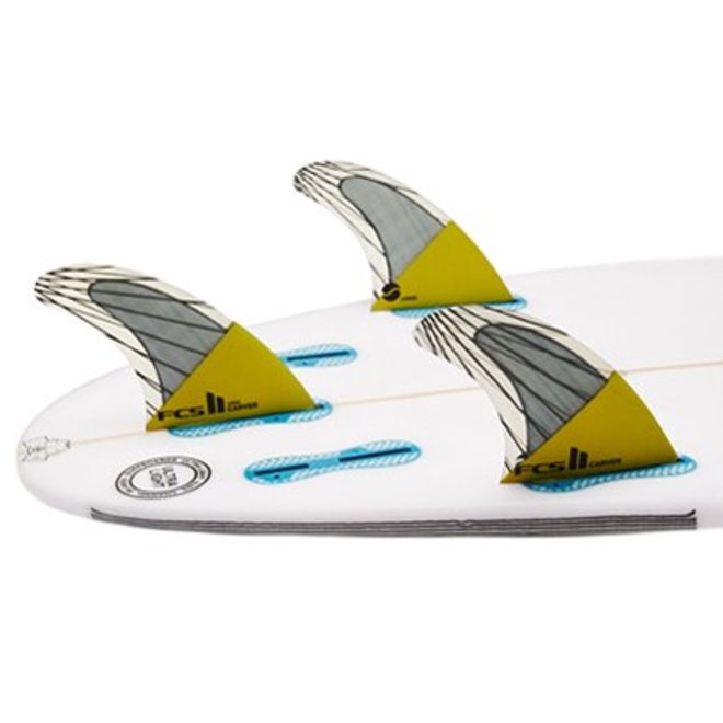 FCS II Carver PC Carbon Yellow Thruster Fins