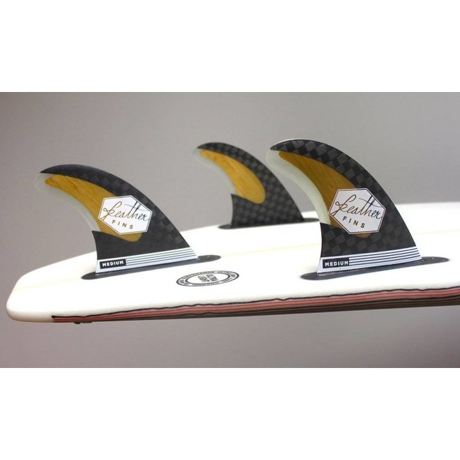 Feather Fins Single Tab Bamboo & Carbon Thruster Fins