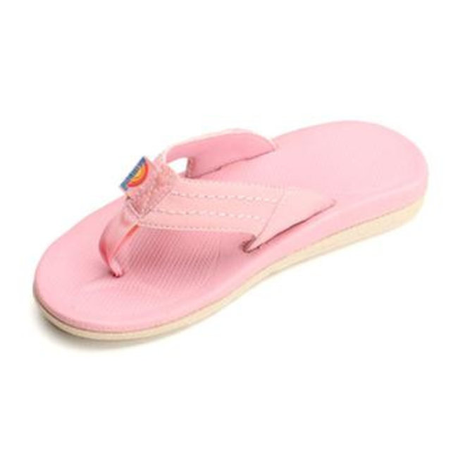 Rainbow Kinder Capes Pink Molded Rubber Sandals