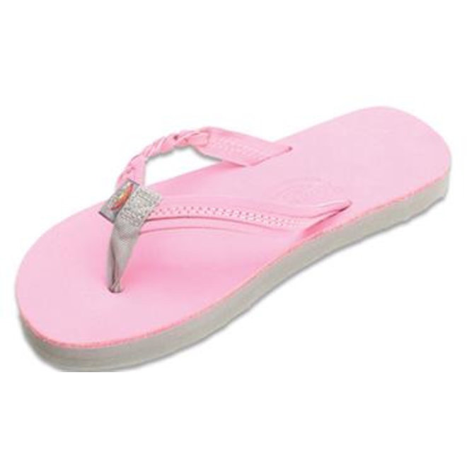 Rainbow Kids Flirty Braidy Pink Sandals