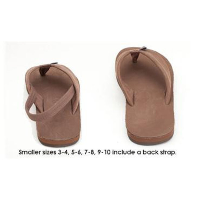 Rainbow Kids Premier Leather Sierra Brown Slippers